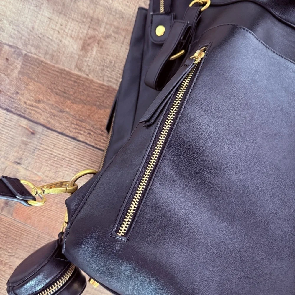 Fawn The Square Diaper Bag - Black - Comes W Extras